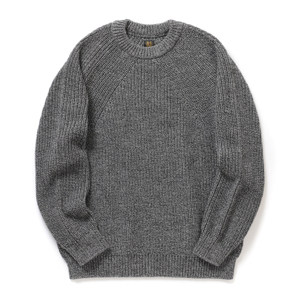 BATONER / バトナー | SIGNATURE CREW NECK (メンズ) - Ivory×Black