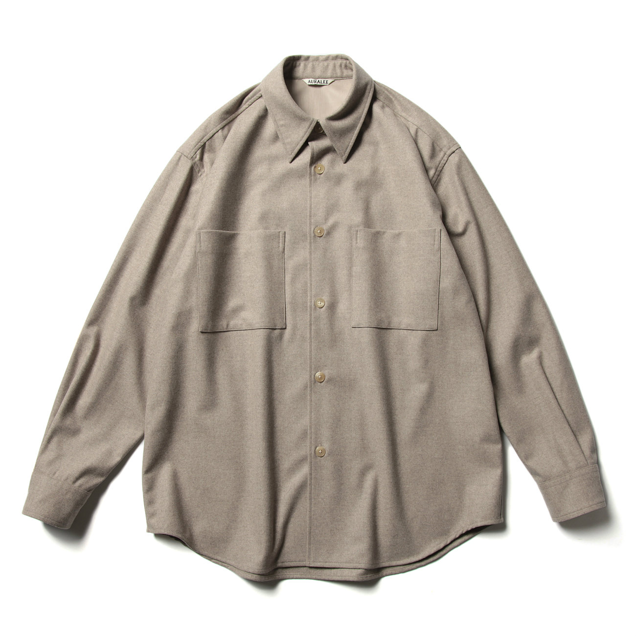 AURALEE / オーラリー | WOOL FULLING FLANNEL SHIRTS (メンズ) - Top