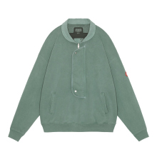 C.E / シーイー | OVERDYE COLLARED HALF ZIP - Green | 通販 - 正規