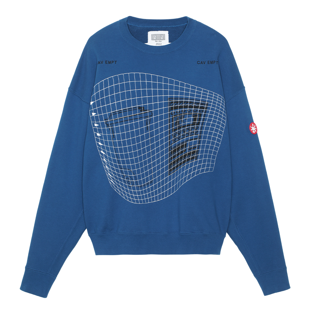 C.E / シーイー | WASTE GRID CREW NECK - Navy | 通販 - 正規取扱店