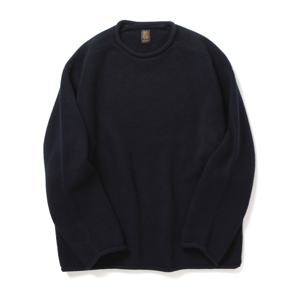 BATONER / バトナー | SUPREME LAMB ROLL NECK (メンズ) - Navy | 通販