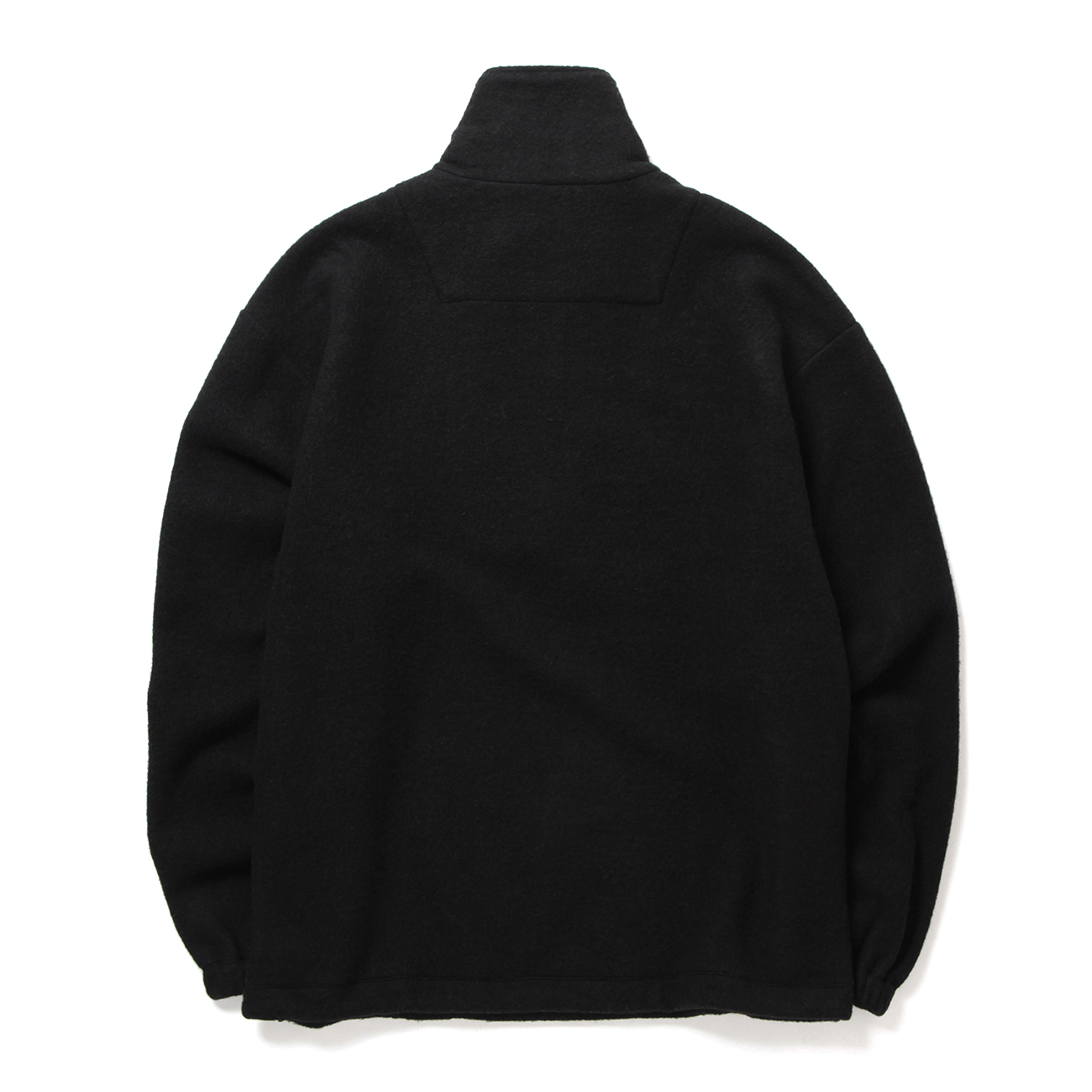 YOKE / ヨーク | WOOL FREECE HALF ZIP PULLOVER - Black | 通販