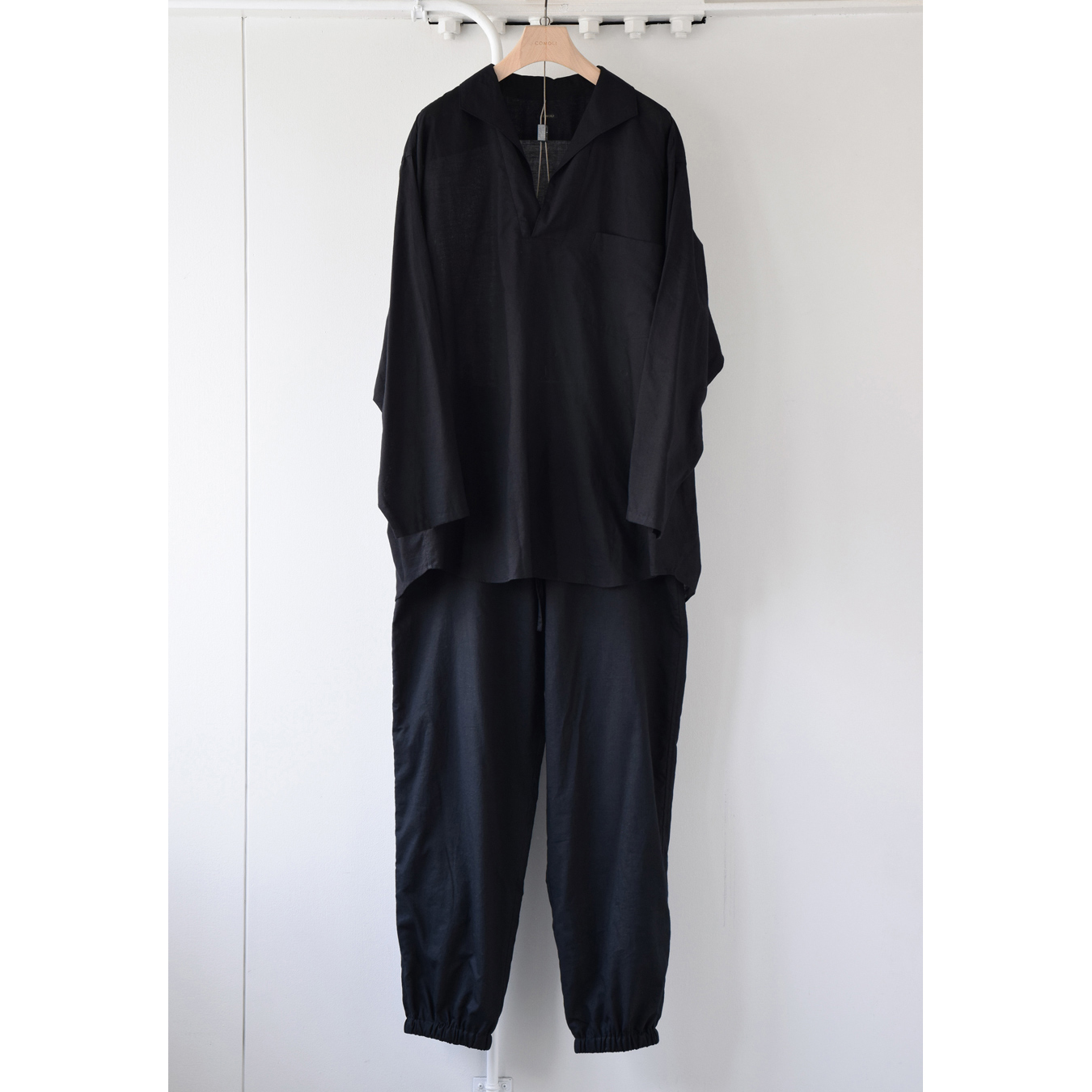 COMOLI / コモリ | KHADIコットン パジャマ - Black | 通販 - 正規取扱