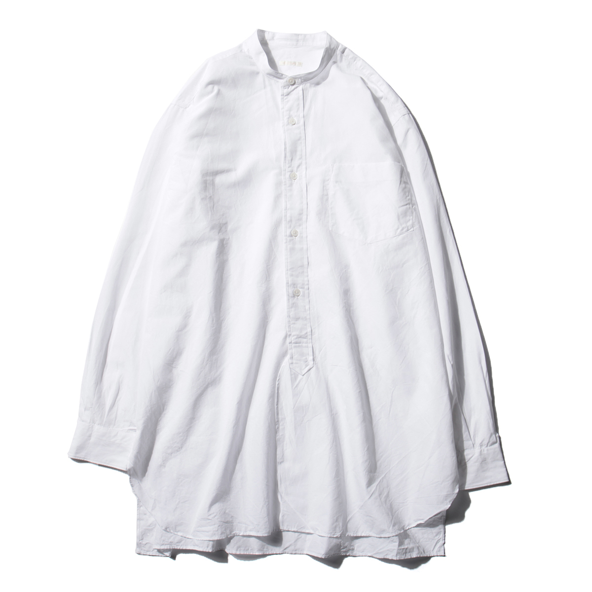 COMOLI / コモリ | バンドカラーシャツ - White | 通販 - 正規取扱店