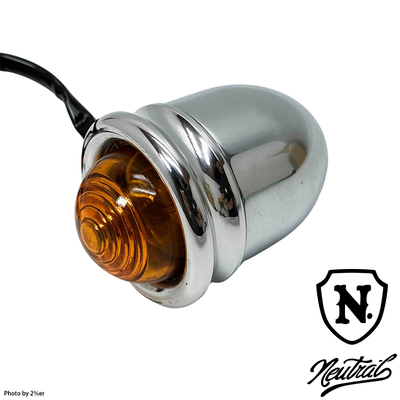 ミニバレットウインカー 電球 M10-P1.25 アルミ ポリッシュ 4個セット