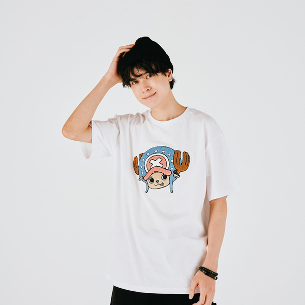 ワンピース】Tシャツ サガラ刺繍 チョッパー WHITE L: アパレル