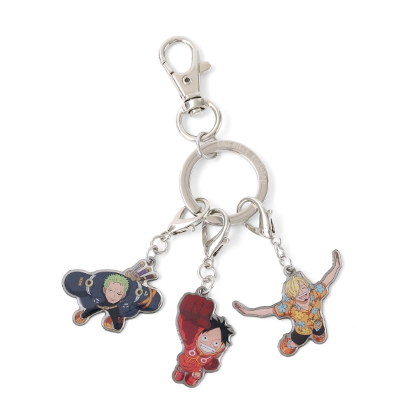 ワンピース】EGGHEAD メタルキーホルダー ルフィ/ゾロ/サンジ: 雑貨