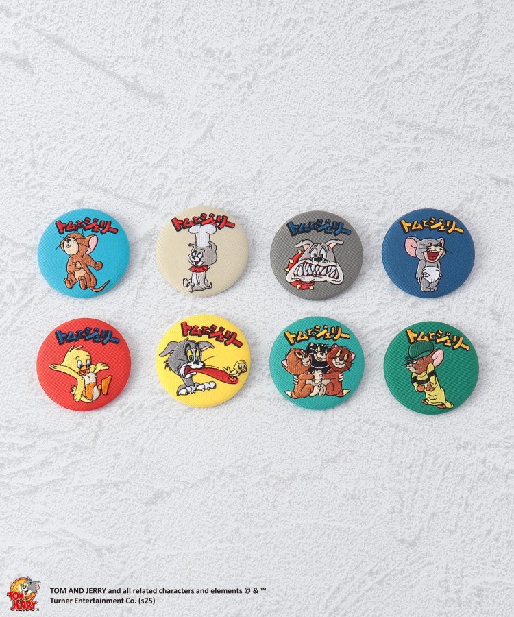 ◇トムとジェリー シークレット刺繍缶バッジ ファニー（スポット