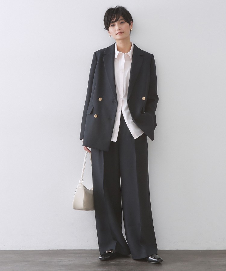 金ボタンダブルブレストテーラードジャケット/セットアップ対応