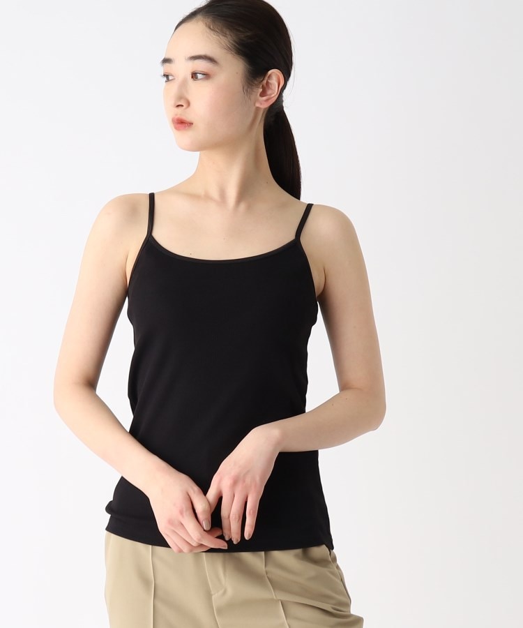 リブキャミソール【洗濯機洗い可】（タンクトップ・キャミソール