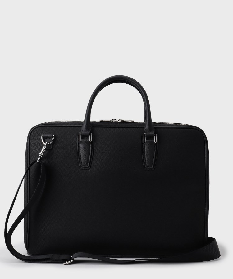 15インチPC対応】ヒートエンボス矢絣柄 ブリーフケース（ビジネス