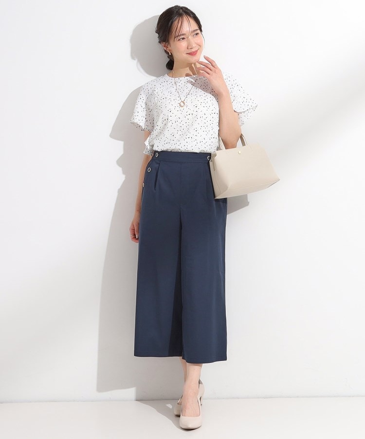 ひんやり/UV】キレイもすっきりも叶える マリン風ガウチョパンツ（6～9