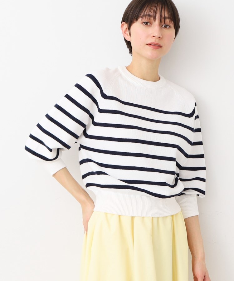 洗える・4サイズ展開】バルーンスリーブニット（XS～L）（ニット