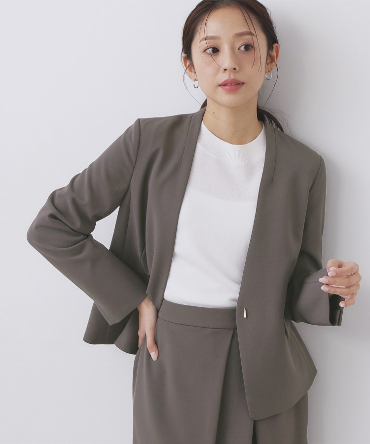 通勤＆オフィスカジュアル | ノーカラージャケット通販 | ワールド