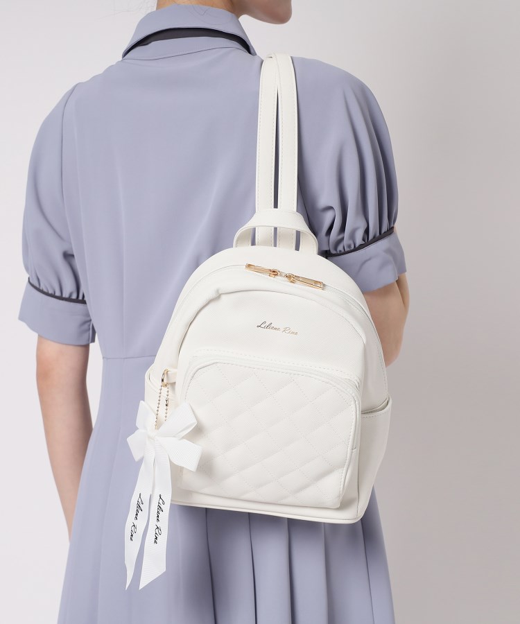リボンチャーム付キルティングミニリュック（リュック） | Ober Tashe