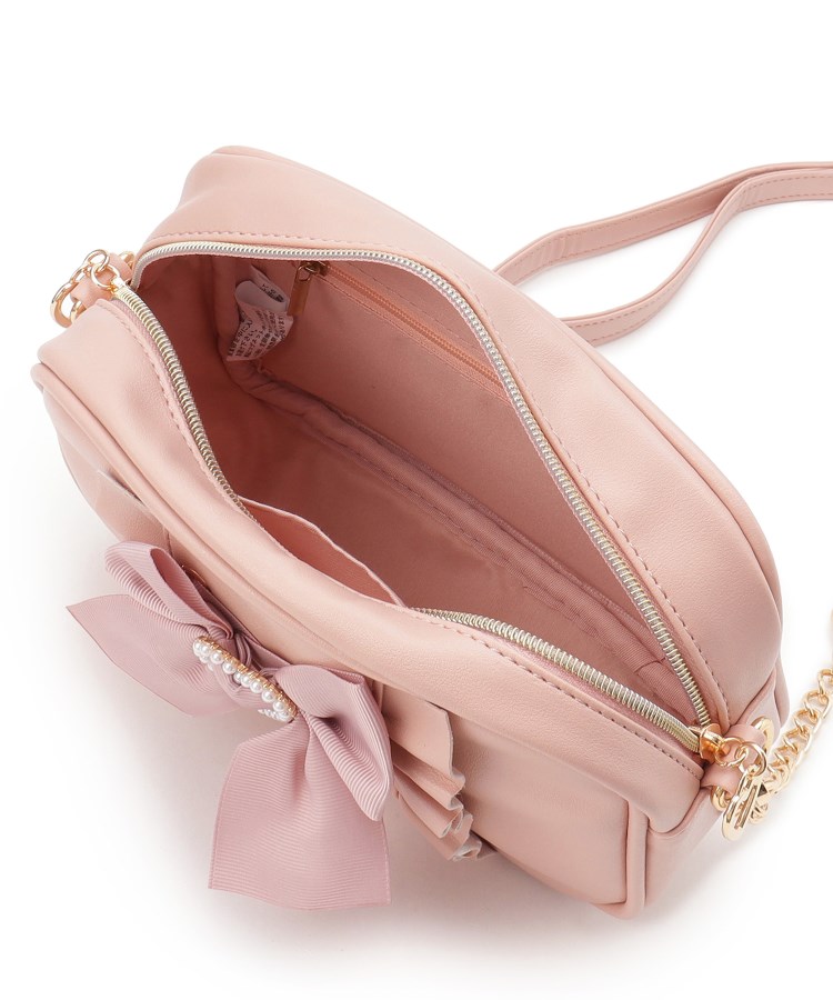 フリル リボン 編み上げ ハート チェーン 2WAYショルダー ショルダー