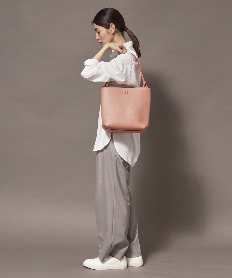 ポルタ】レザーショルダーバッグ M 本革（商品番号：P25-35421