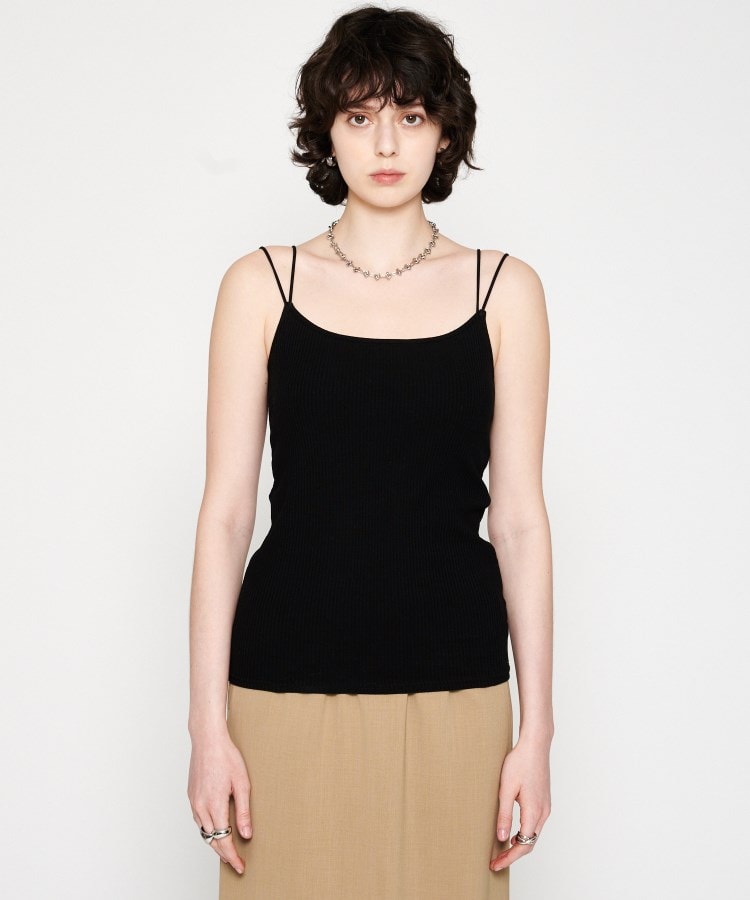 カップ付き】リブテレコキャミソール（タンクトップ・キャミソール