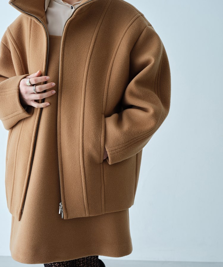 wool volume short coat（スタンドカラーコート） | CODE A（コード