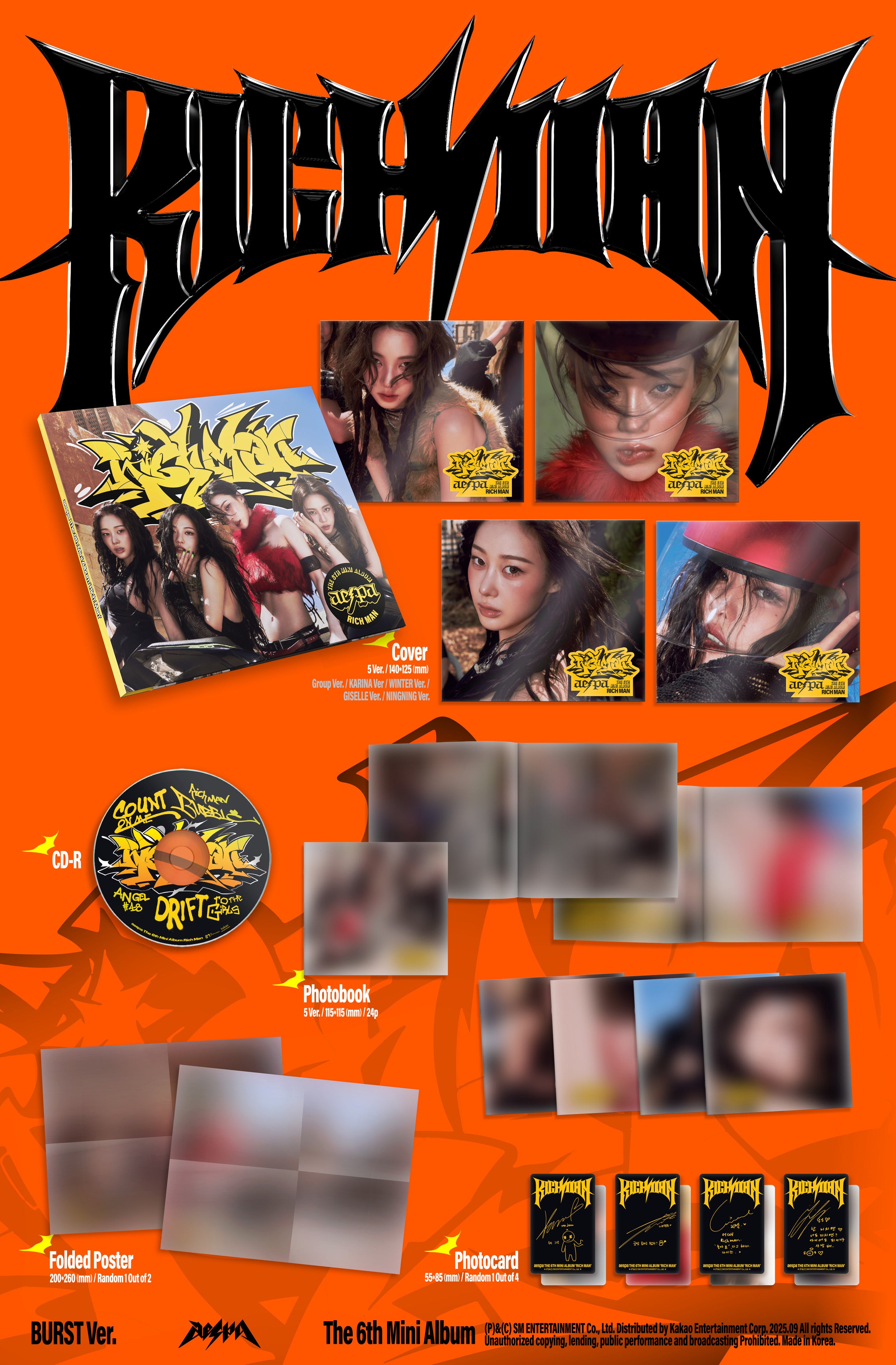 The 6th Mini Album 'Rich Man' (BURST Ver.) – ワーナーミュージック