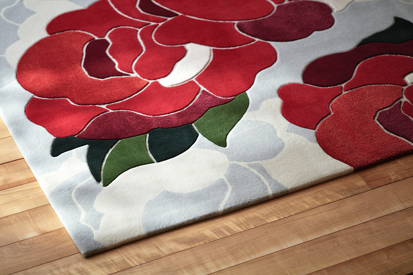 牡丹（L） ｜ 山形緞通｜オンラインストア