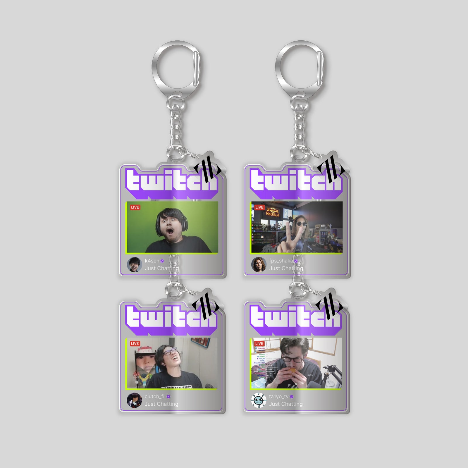 Twitch × ZETA DIVISION RANDOM ACRYLIC KEY CHAIN – ZETA DIVISION STORE