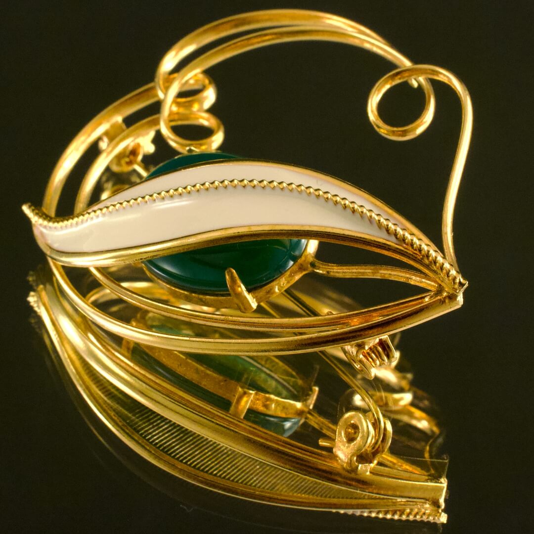 ブローチ 福井県特産 若狭めのう細工 未使用品 - いずみ洋行のストア