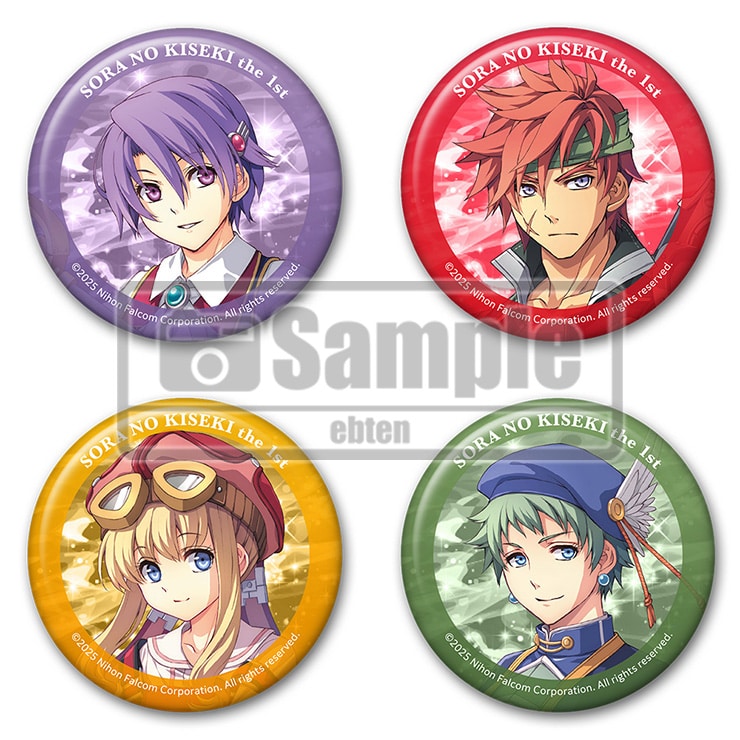 空の軌跡 the 1st メタリック缶バッジセットクローゼ＆アガット