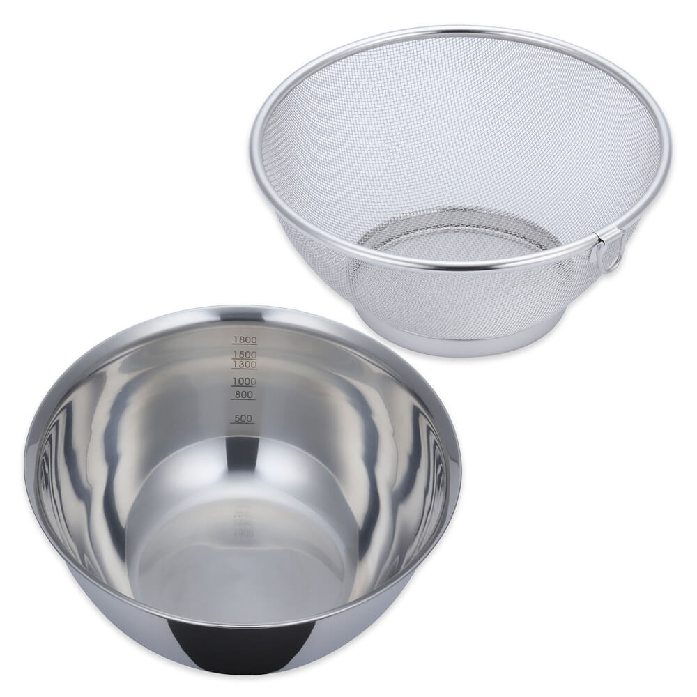 深型ボウル＆メッシュボウル 21cm 2点セット: キッチン用品｜貝印公式