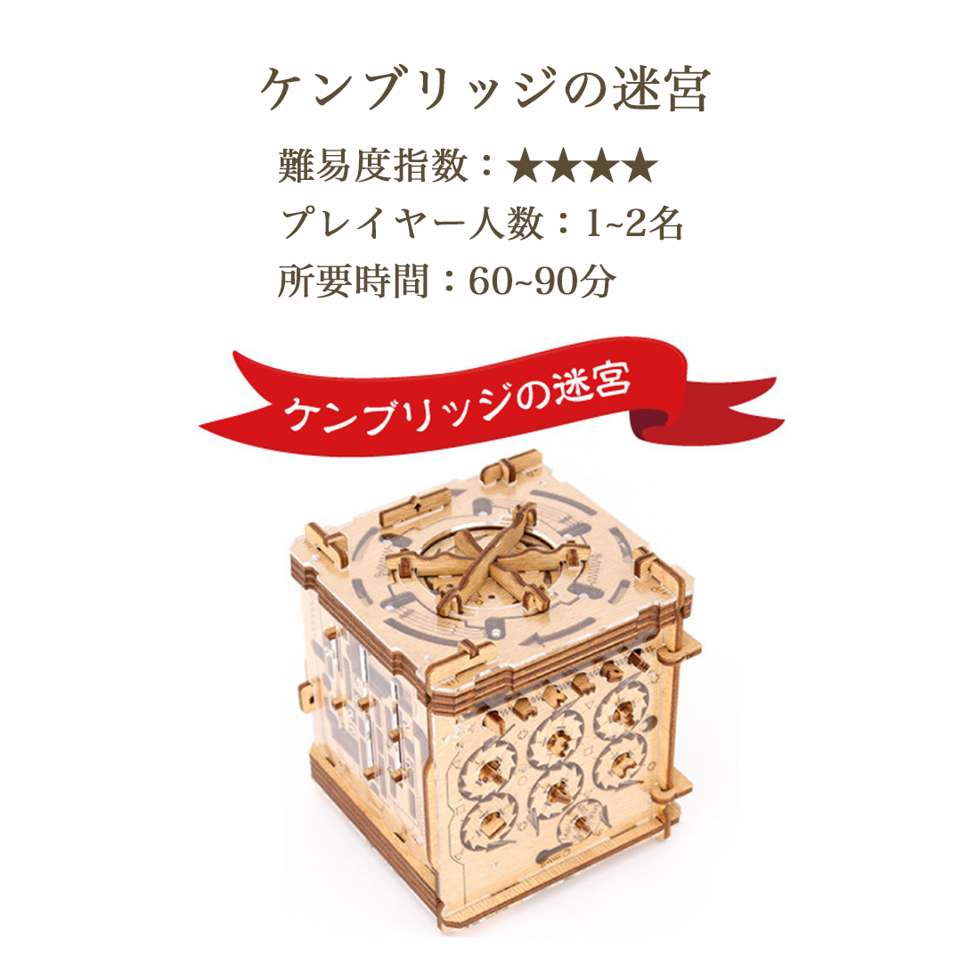 Cluebox クルーボックス】送料無料｜木製立体パズル｜謎解きパズル