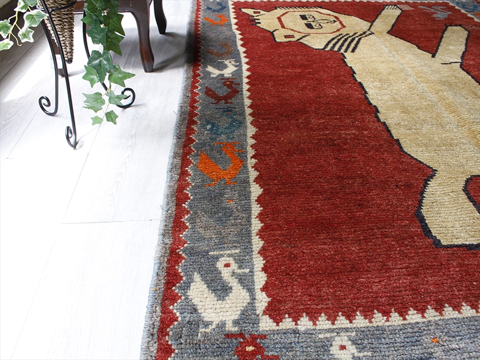 キリムスタイル / オールドエリアラグ / ペルシャ 絨毯 カシュカイ族