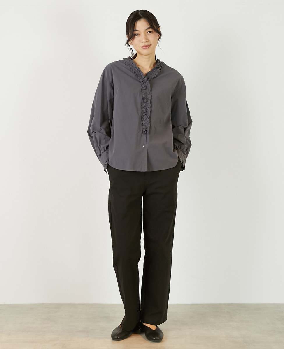 アソートVフリルシャツ】｜MELROSE CLAIRE（メルローズクレール