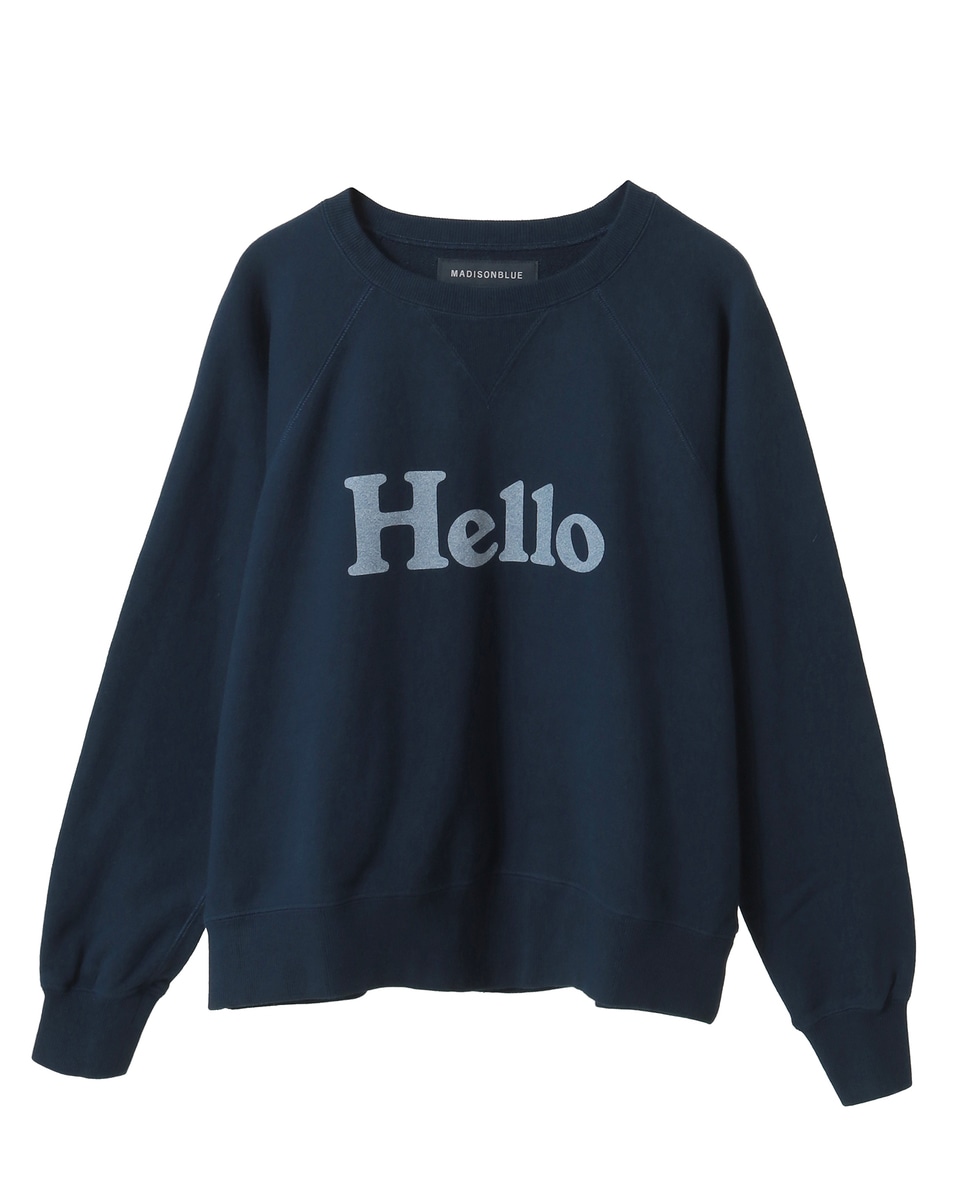 MADISONBLUE/マディソンブルー】HELLO SWEAT L/S URAKE DYED
