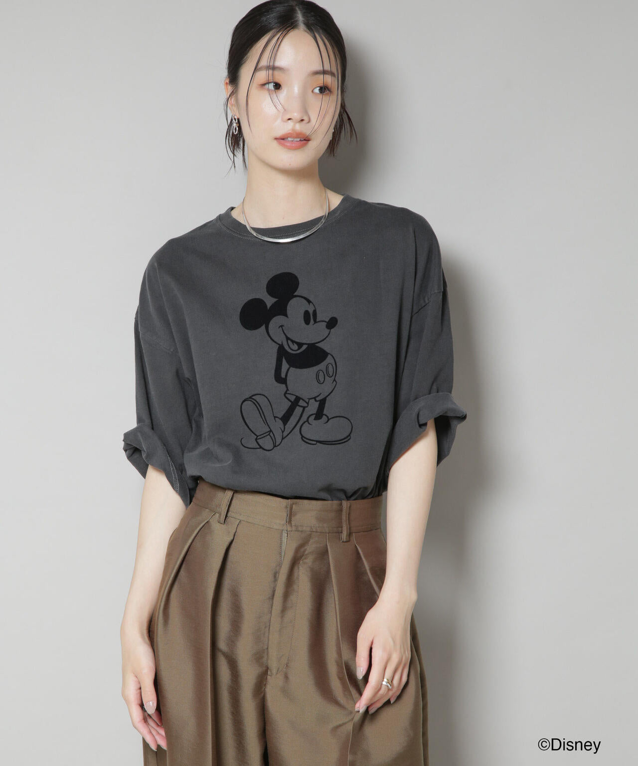 GOOD ROCK SPEED / MICKEY MOUSE / Tshirts Chacoal