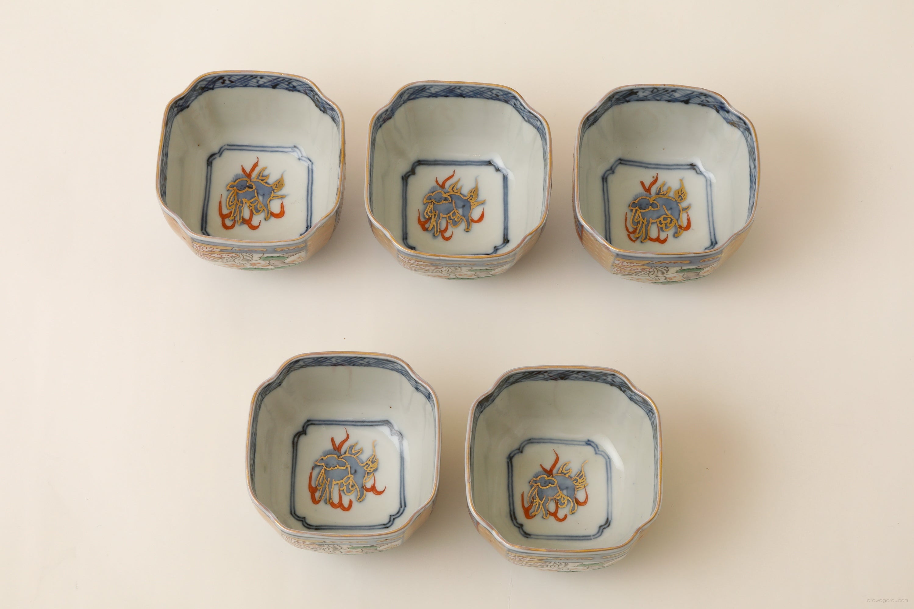 古伊万里 向付 5客 – 音羽画廊