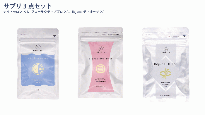 商品詳細 サプリ3点セット-[QUALIAオンラインストア]