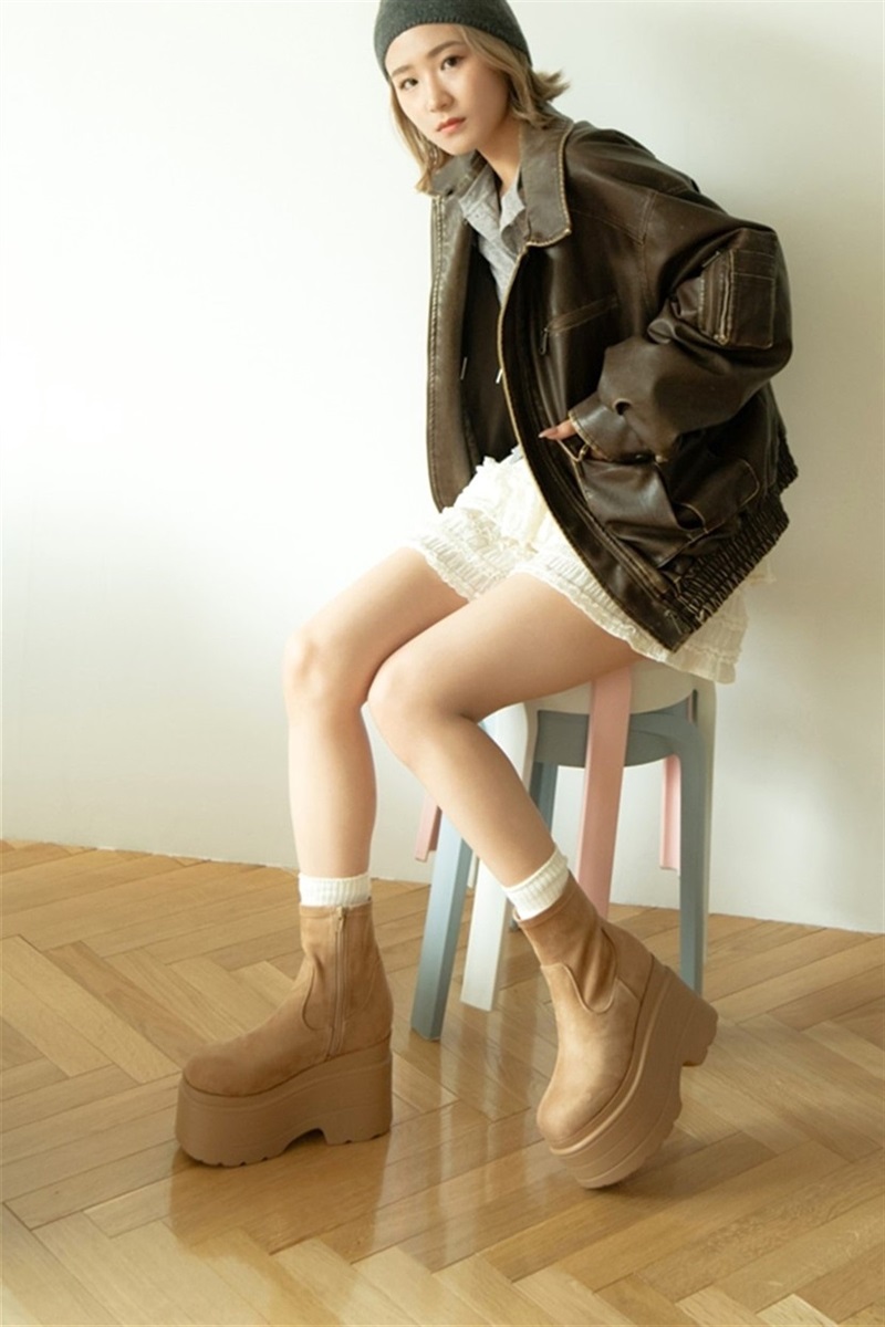 R&E ボリュームソールストレッチショートブーツ｜R&E REZOY OFFICIAL STORE