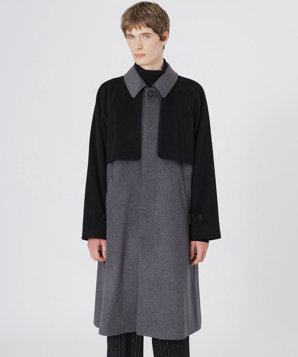 ウールビーバーブロッキングステンカラー(コート)｜LOVELESS(ラブレス