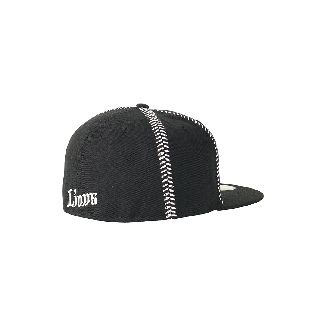 NEW ERA×LIONS 59FIFTY BALL STITCH BLACK(7 1/4): キャップ | 埼玉