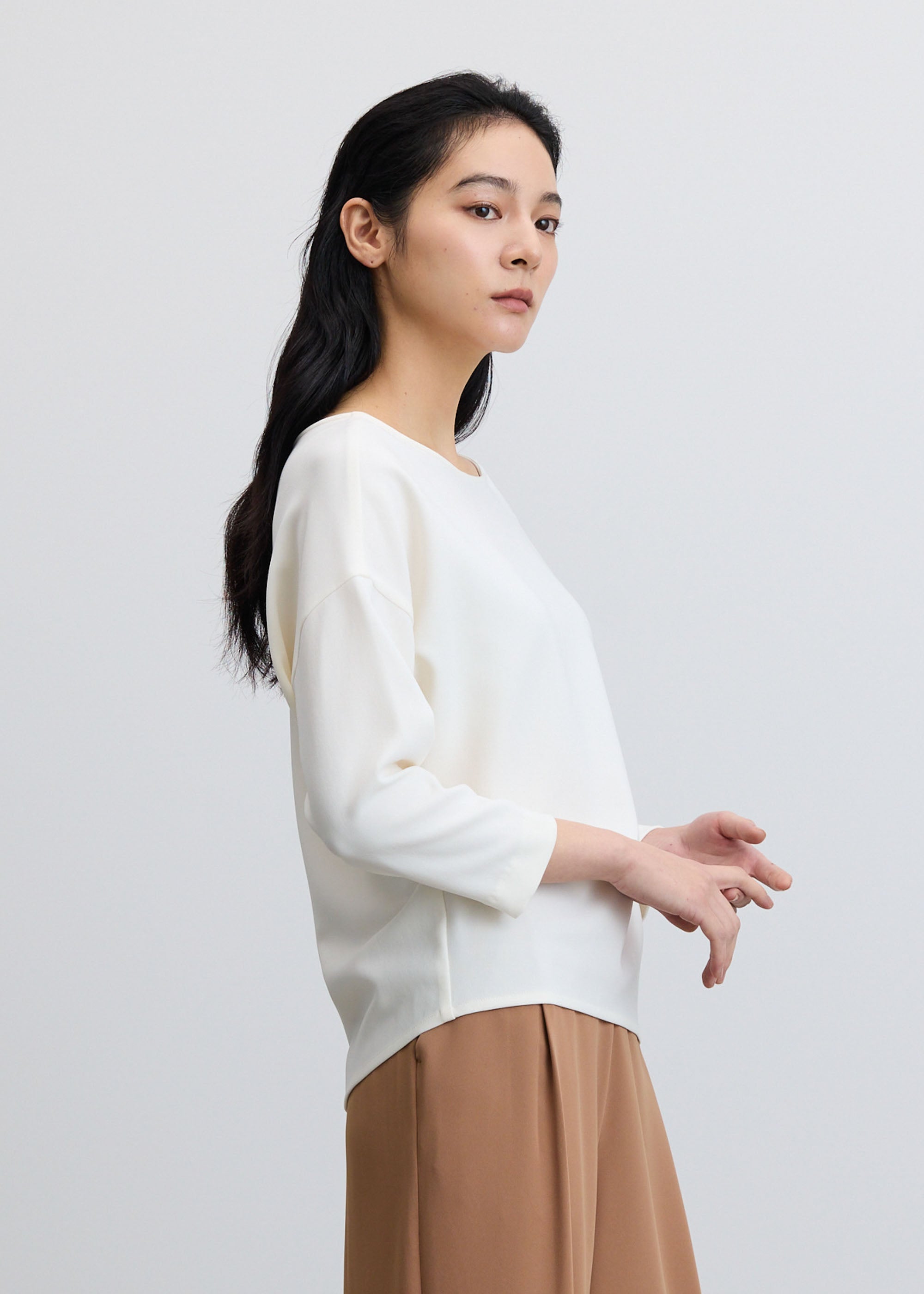 コクーンブラウス8分袖 - SOÉJU online store｜上質な大人の女性のため