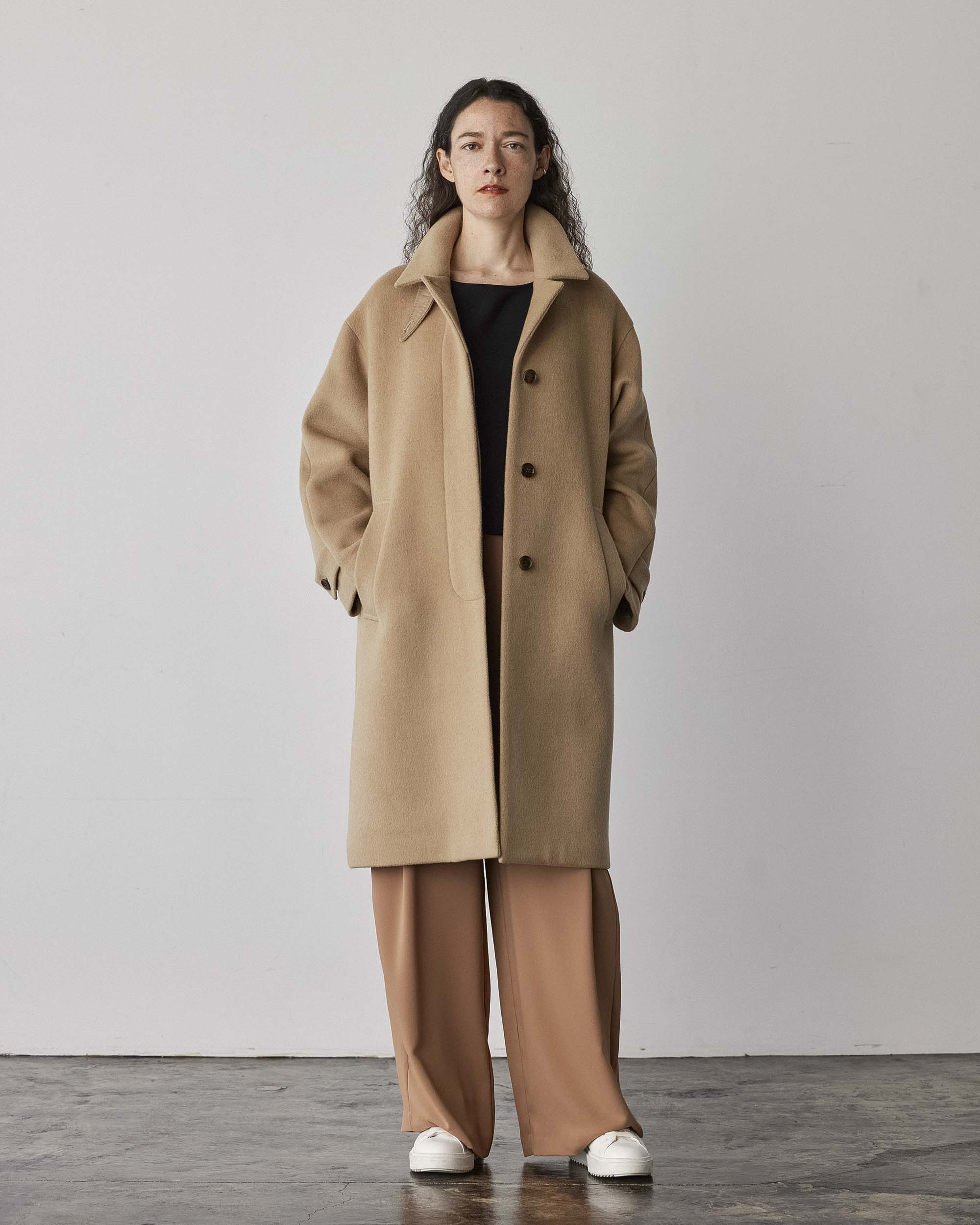 ジーロンラムステンカラーコート - SOÉJU online store｜上質な大人の