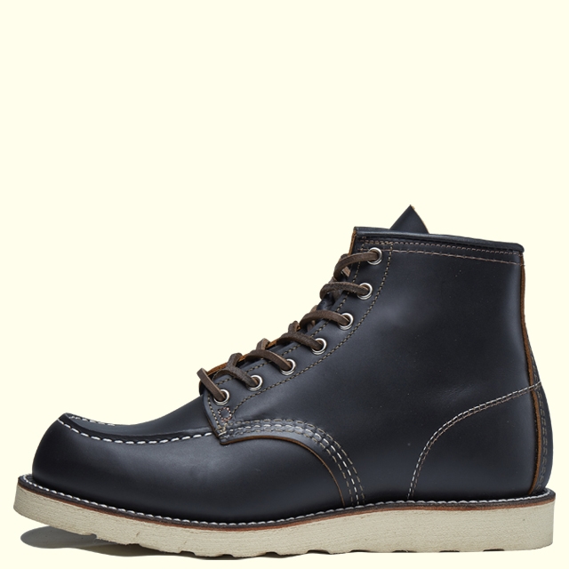 REDWING IRISH SETTER 6' MOC-TOE 9874(E)(8H(26.5cm) BLACK KLONDIKE