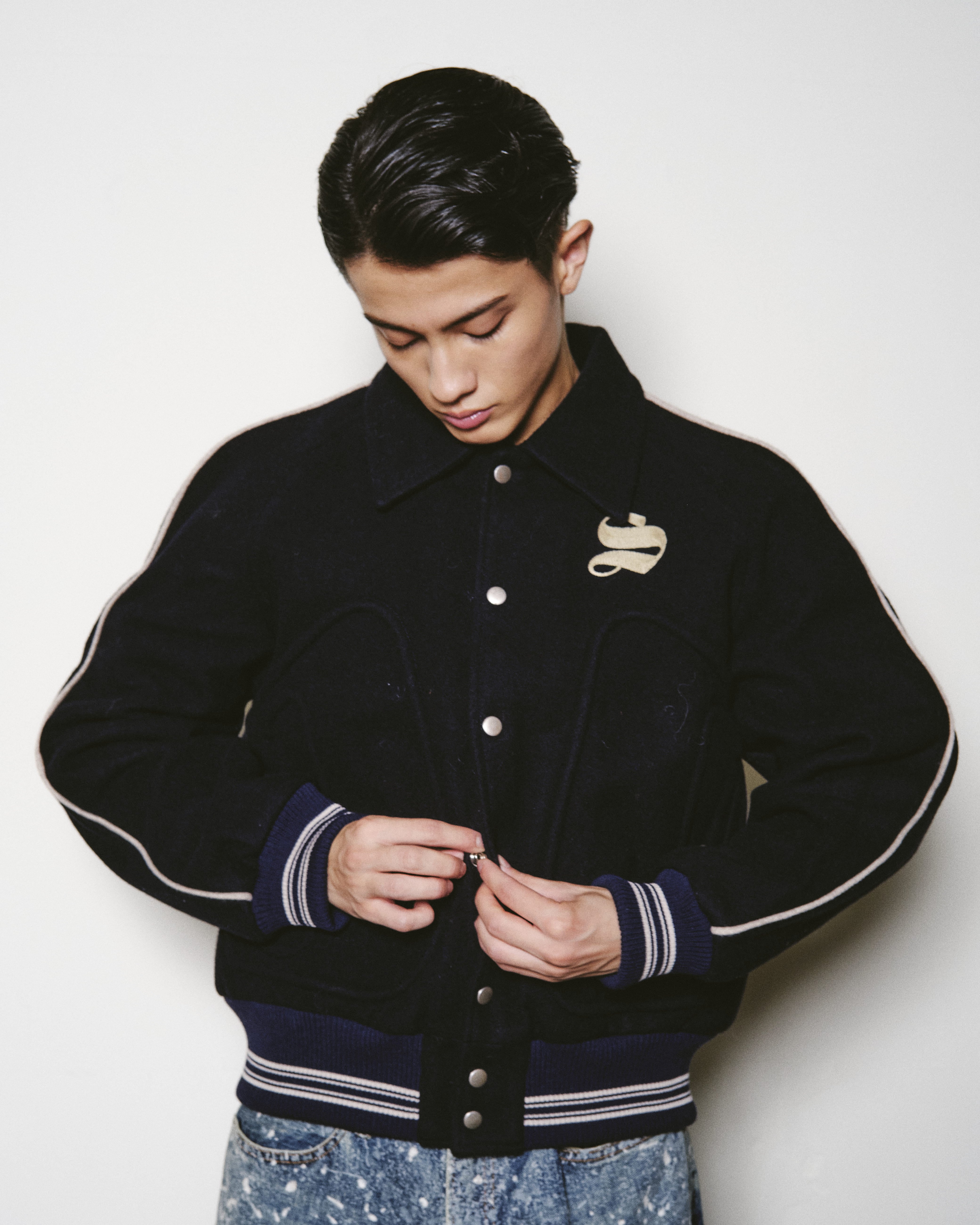 WOOL MELTON STADIUM JACKET – SUGARHILL TOKYO