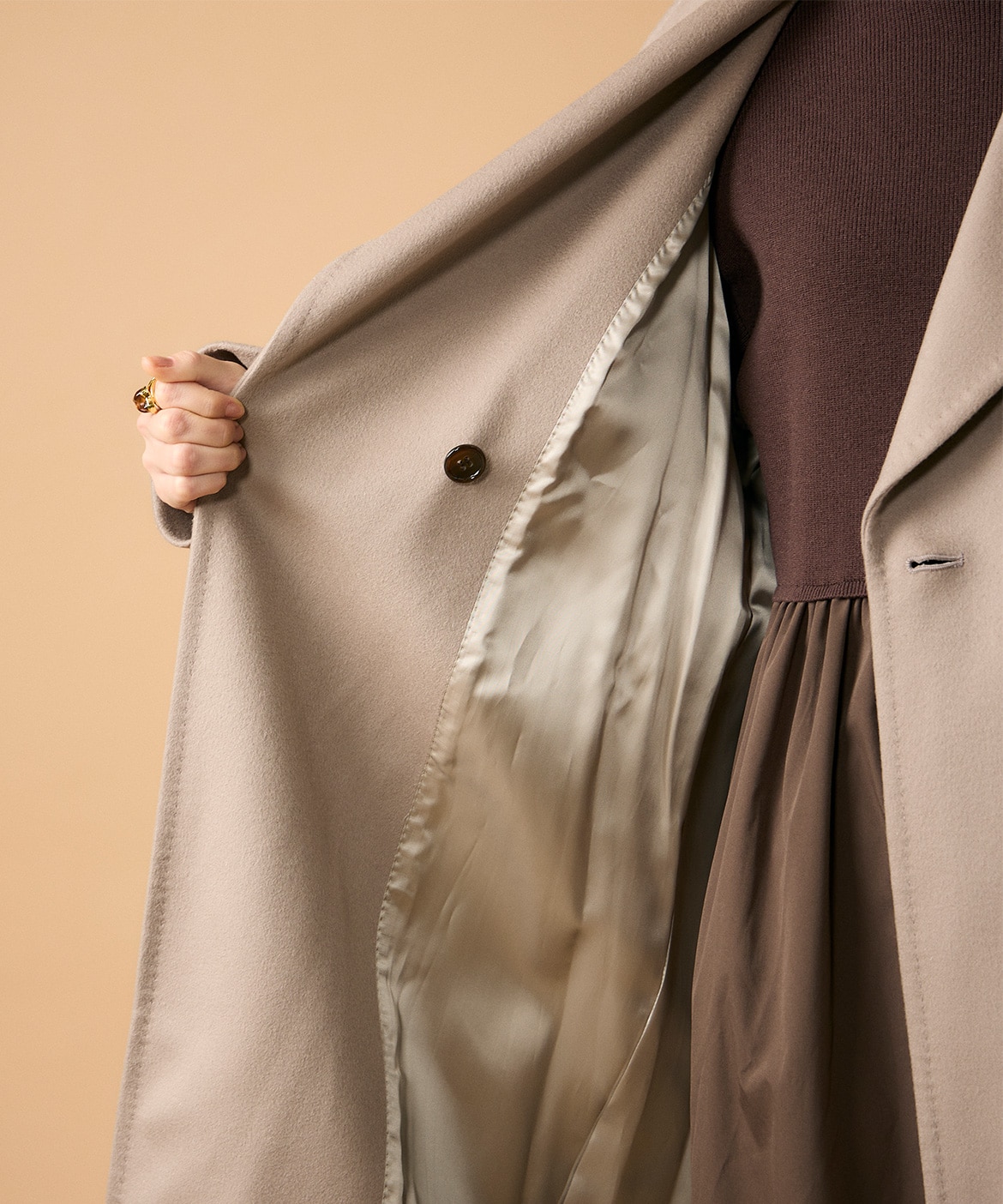 CONTESSA》カシミヤラグランラップコート《PIACENZA》｜INED（イネド