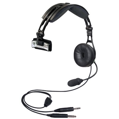 DC PRO-2, PASSIVE HEADSET-MIC, DUAL PLUG, SINGLE EAR