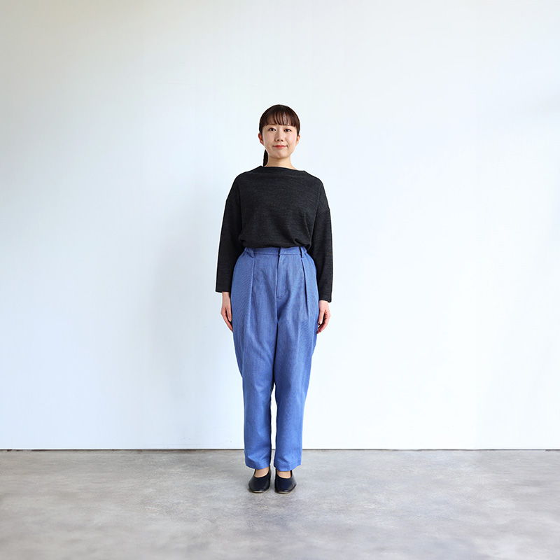 身長別着用レビュー】日本の布ぬの テーパードパンツ | 中川政七商店の