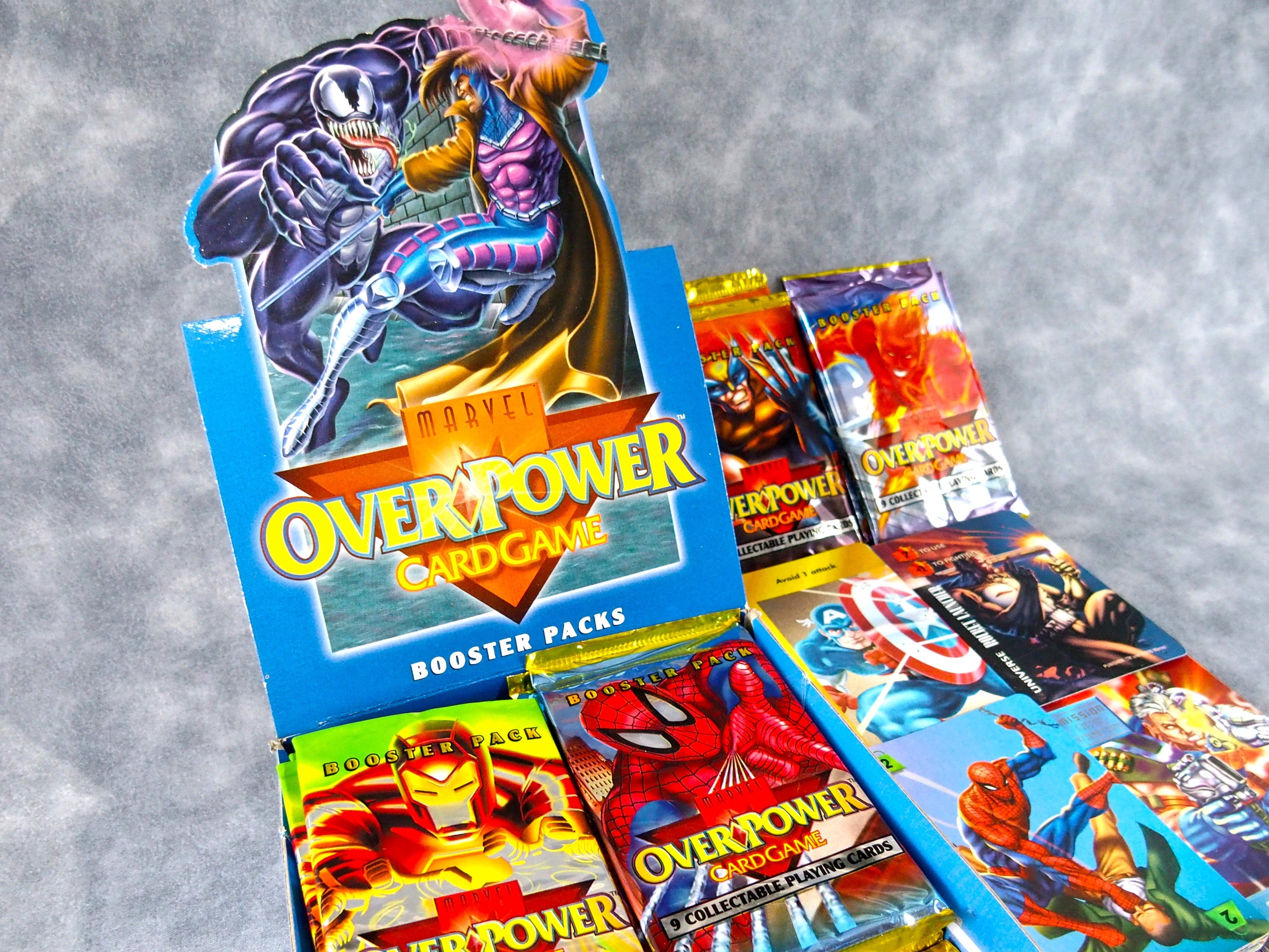 MARVEL OVER POWERという古いトレーディングカードを開封する！前編