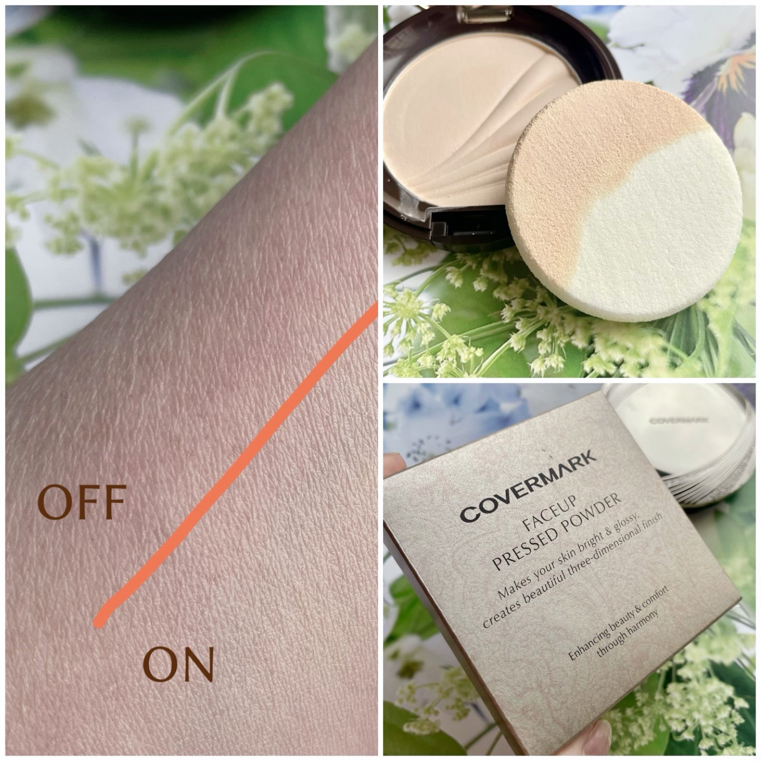 3Dおしろい「カバーマーク フェイスアップ プレストパウダー」を使って