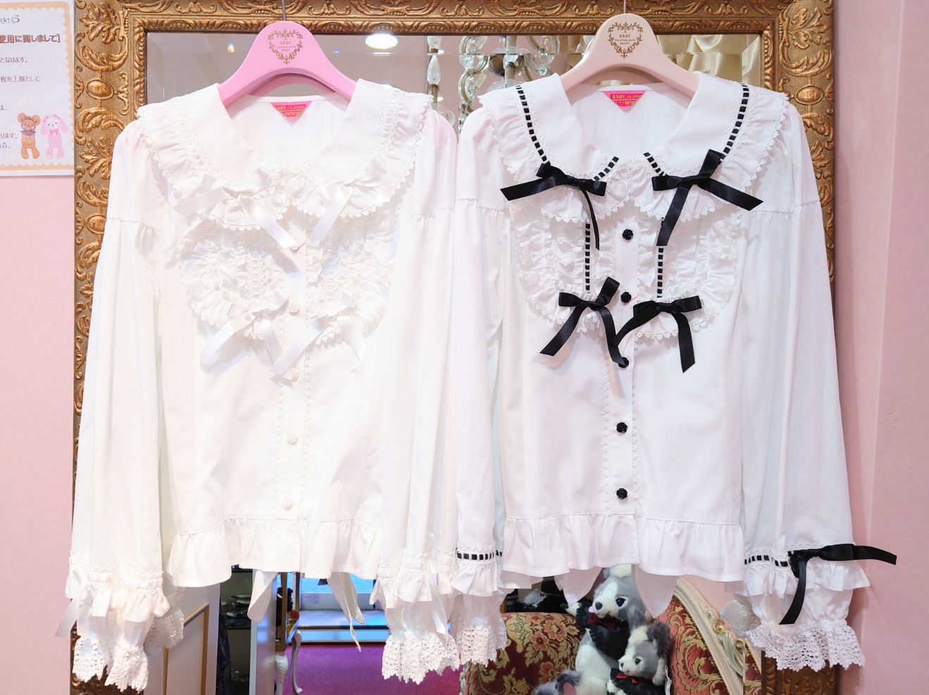 Mignonette Fleurie ブラウスオフ白×ラベンダー