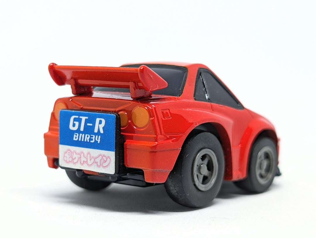 チョロQ】日産 スカイライン GT-R BNR34 (朱色) | MP935TのチョロQ